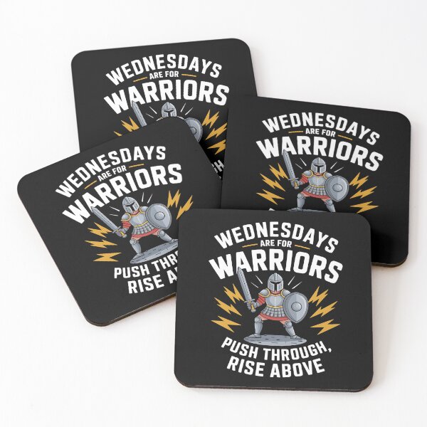 Item preview, Wednesdays Are for Warriors Motivational Design designed and sold by Bliss Find And Design.