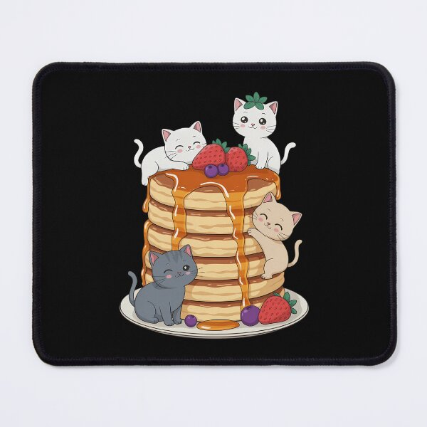 Item preview, Cat Pancake Stack Kawaii Anime Cat designed and sold by HellD3vil-Art.