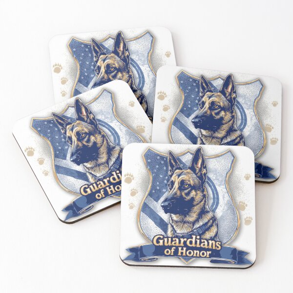 Item preview, German Shepherd K9 Guardians of Honor Police Dog Law Enforcement Badge designed and sold by David R Sawin The Architects Of Eden.