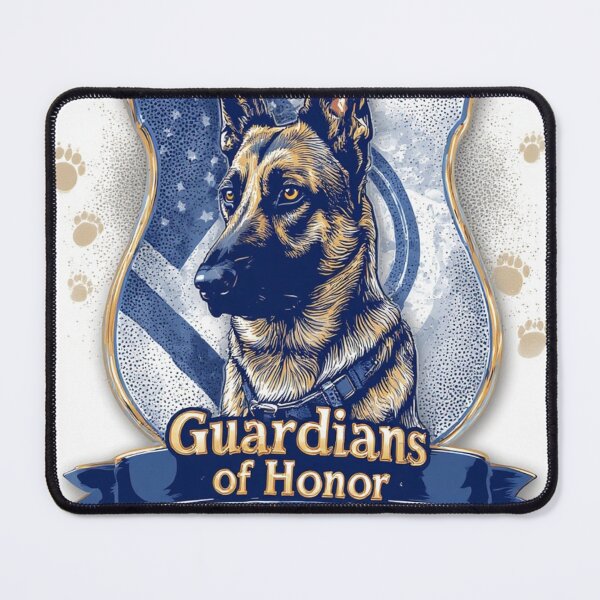 Item preview, German Shepherd K9 Guardians of Honor Police Dog Law Enforcement Badge designed and sold by David R Sawin The Architects Of Eden.