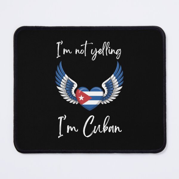 Item preview, I'm not yelling I'm Cuban Heart with Angel Wings Cuban flag designed and sold by snowry.