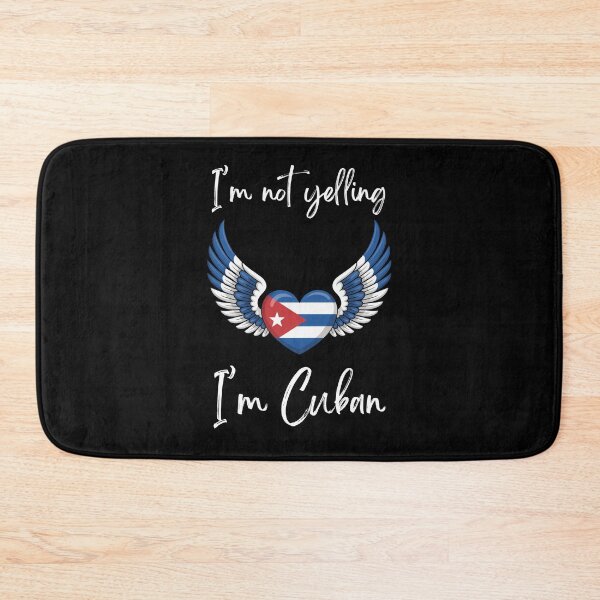 Item preview, I'm not yelling I'm Cuban Heart with Angel Wings Cuban flag designed and sold by snowry.