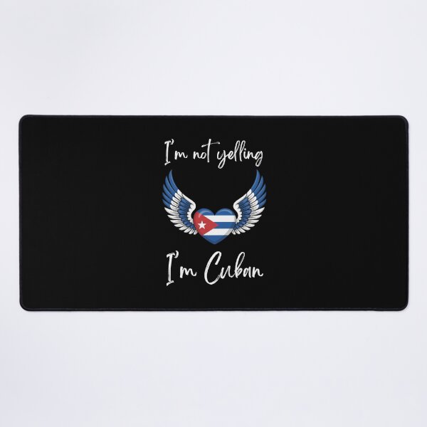 Item preview, I'm not yelling I'm Cuban Heart with Angel Wings Cuban flag designed and sold by snowry.