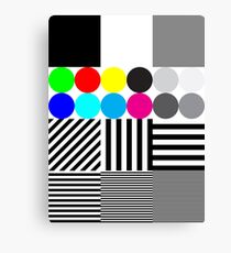 Extreme tone test pattern with colour Canvas Print