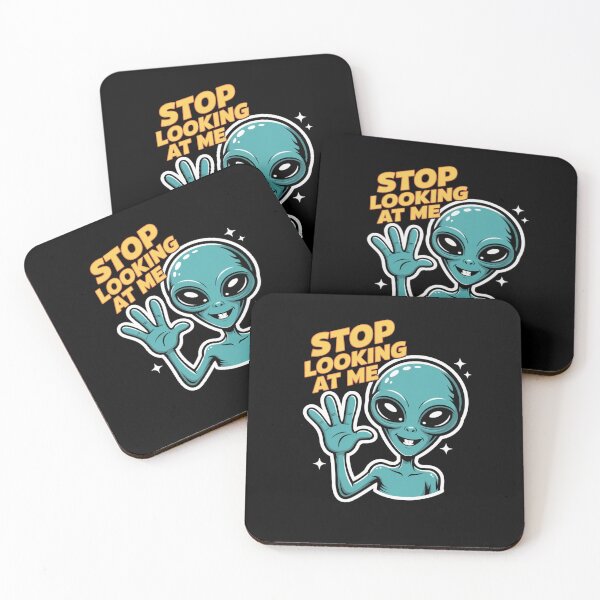 Item preview, Funny Alien Stop Looking at Me for Space humor designed and sold by snowry.