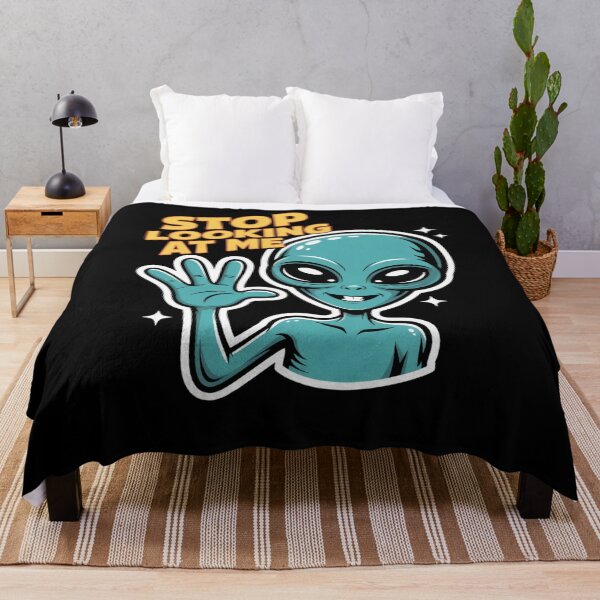 Item preview, Funny Alien Stop Looking at Me for Space humor designed and sold by snowry.