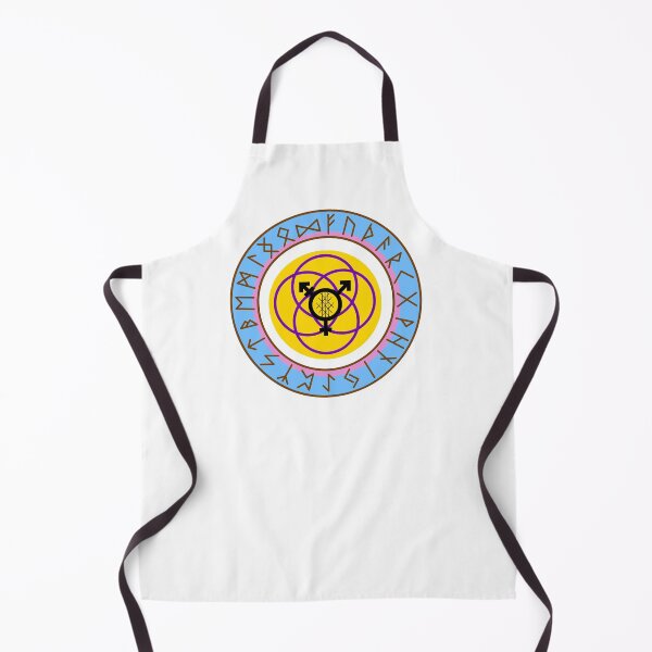 Item preview, trans pride flag with runes designed and sold by JaiMohan_art.