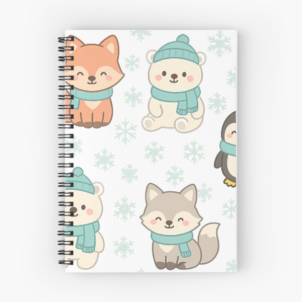 Item preview, Cute Winter Animals Pattern designed and sold by mhose3.