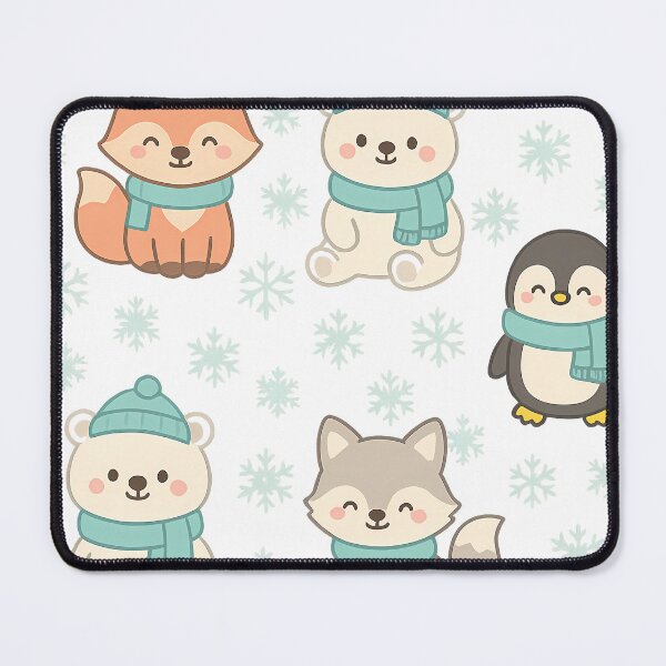 Item preview, Cute Winter Animals Pattern designed and sold by mhose3.