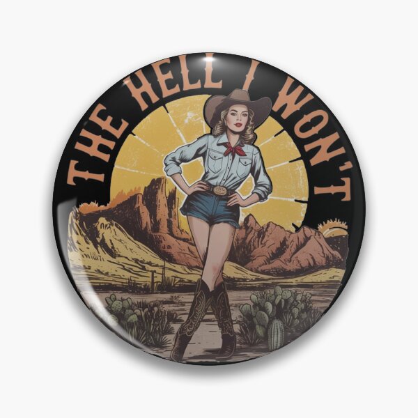 Item preview, Funny The Hell I Won't Cowgirl designed and sold by legendaryskins.