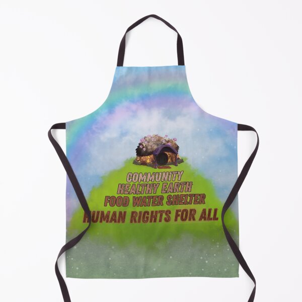 Item preview, Human Rights For All - Community Earth Food Water Shelter designed and sold by PunkLadyPond.