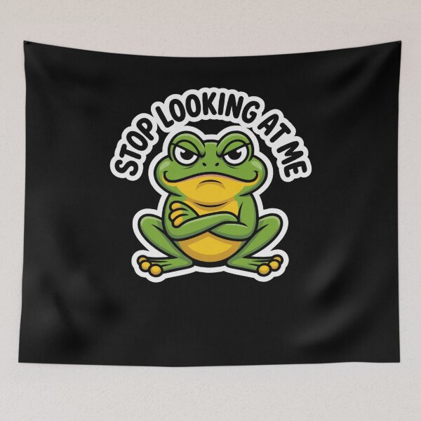 Item preview, Funny Frog Stop Looking at Me Design for Amphibian Lovers designed and sold by snowry.