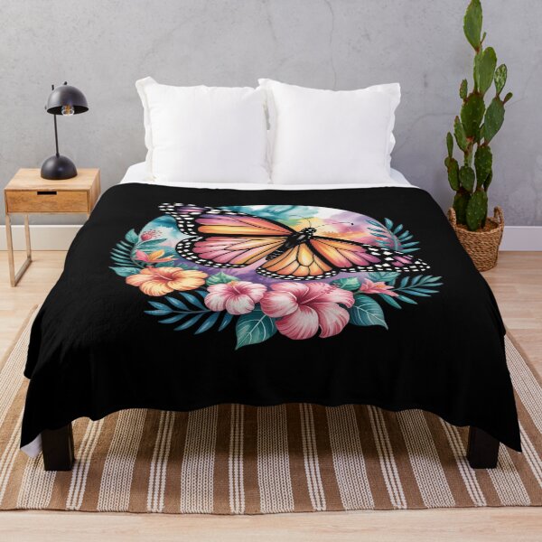 Item preview, Celestial Butterfly with Floral Accents Dreamy Nature designed and sold by tabdejinti.