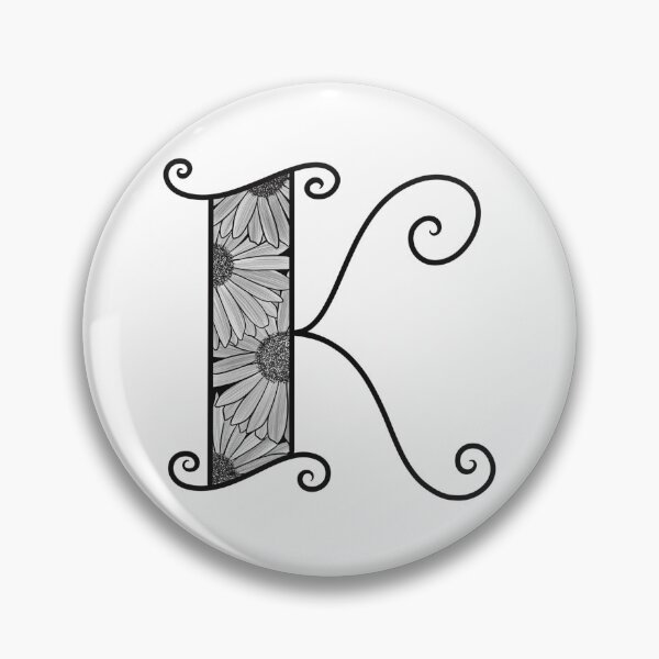 Item preview, Sunflower Inspired Letter K designed and sold by SSN-ART.