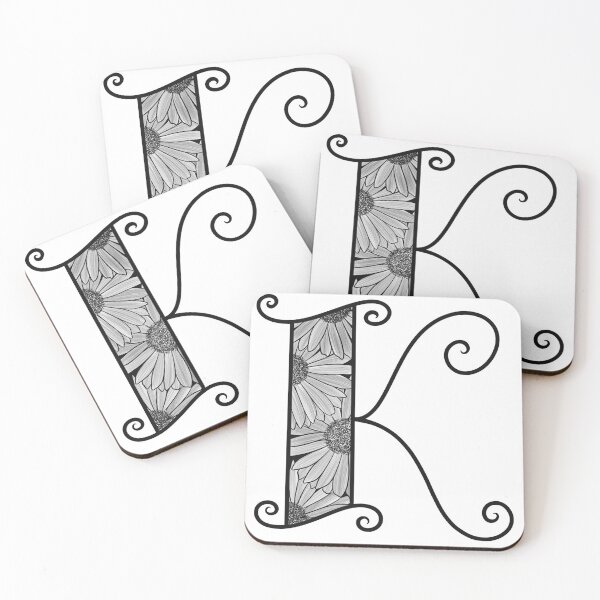 Item preview, Sunflower Inspired Letter K designed and sold by SSN-ART.
