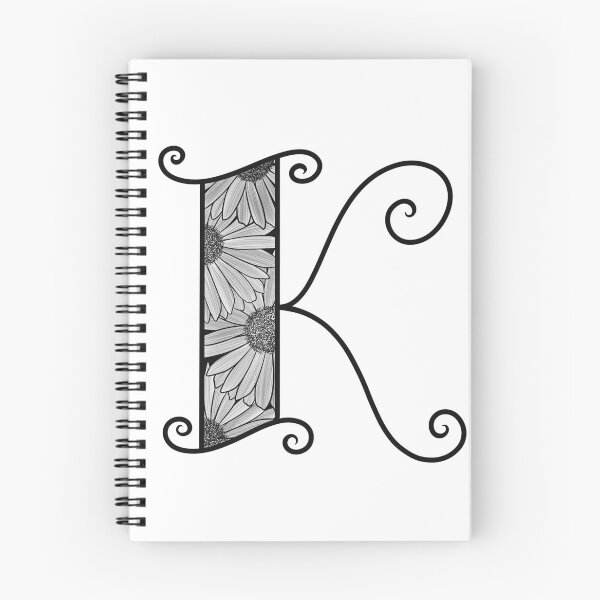 Item preview, Sunflower Inspired Letter K designed and sold by SSN-ART.