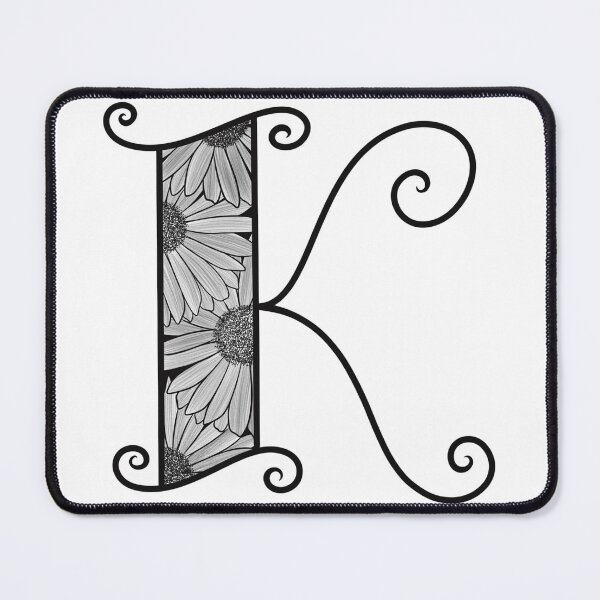 Item preview, Sunflower Inspired Letter K designed and sold by SSN-ART.