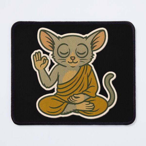 Item preview, Cute Zen Animal Meditation Buddha Art: Bushbaby designed and sold by PinUpPizzazz.