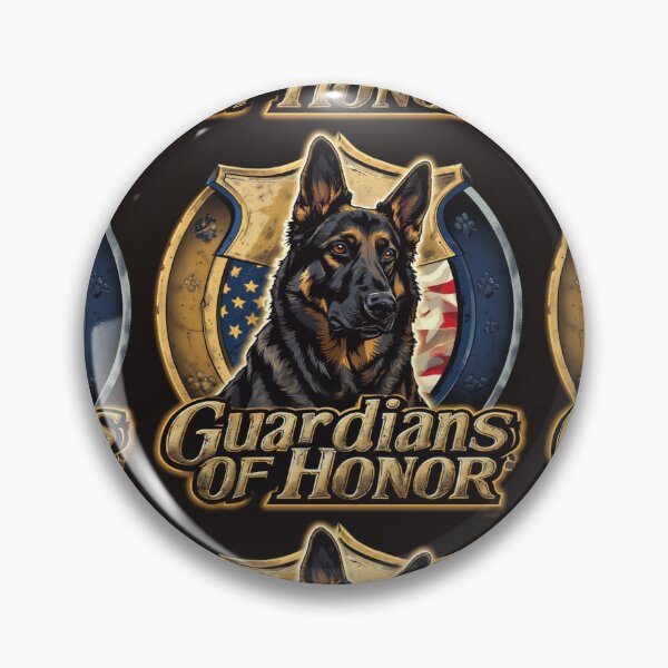 Item preview, Guardians of Honor K9 German Shepherd Police Dog Emblem designed and sold by Eden Underground Radio (Official Merch).