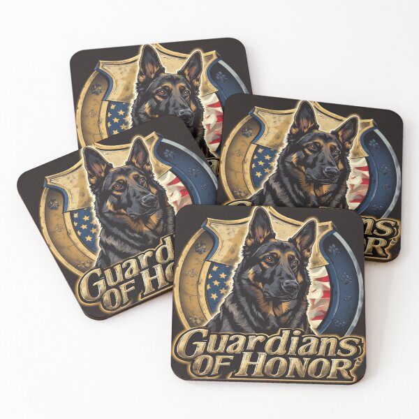 Item preview, Guardians of Honor K9 German Shepherd Police Dog Emblem designed and sold by David R Sawin The Architects Of Eden.