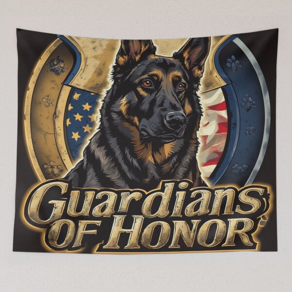 Item preview, Guardians of Honor K9 German Shepherd Police Dog Emblem designed and sold by Eden Underground Radio (Official Merch).