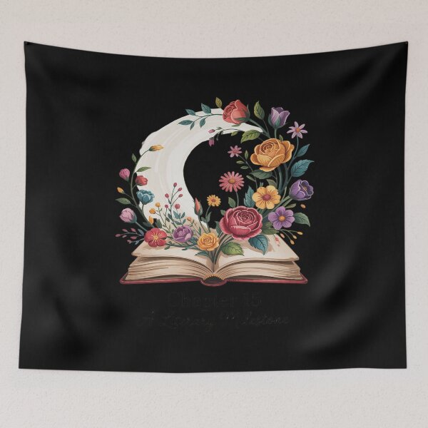 Item preview, Chapter 15 Years Old 15th Birthday Wildflower Book Lover designed and sold by tabdejinti.