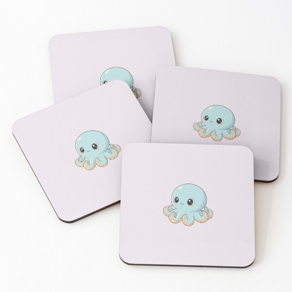 Item preview, Cute Baby Octopus Cartoon With Big Eyes designed and sold by LightArt25.