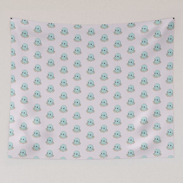 Item preview, Cute Baby Octopus Cartoon With Big Eyes designed and sold by LightArt25.