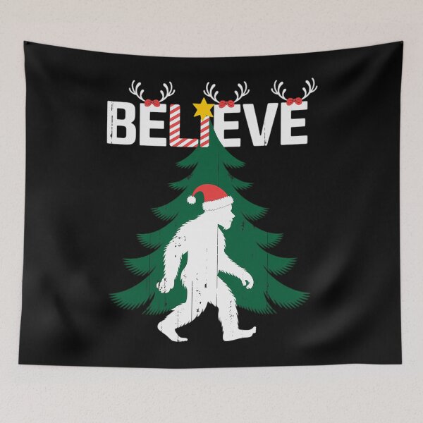 Item preview, Believe Bigfoot Sasquatch Yeti Santa Hat Christmas designed and sold by Bandikonsalez.