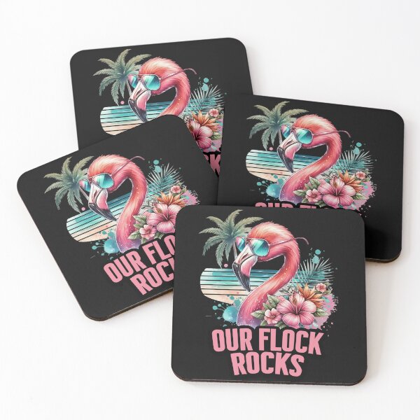 Item preview, Tropical Glam Flamingo Our Flock Rocks Shirt designed and sold by LashondaGreen89.
