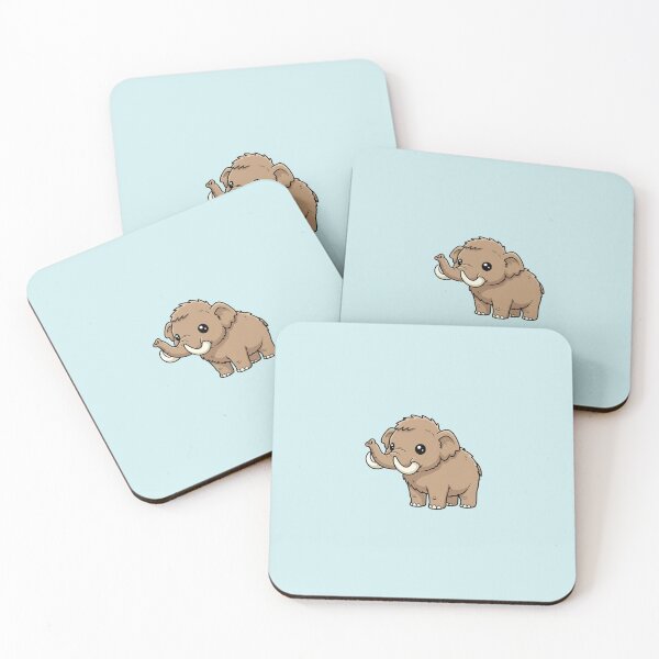 Item preview, Cute Baby Woolly Mammoth Cartoon With Big Eyes designed and sold by LightArt25.