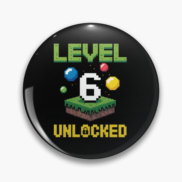 Item preview, Level 6 Unlocked Pixel Gamer 6th Birthday Gaming Boys Kids designed and sold by HaileyRobel.