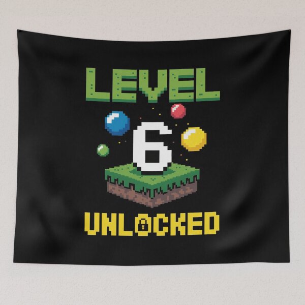 Item preview, Level 6 Unlocked Pixel Gamer 6th Birthday Gaming Boys Kids designed and sold by HaileyRobel.