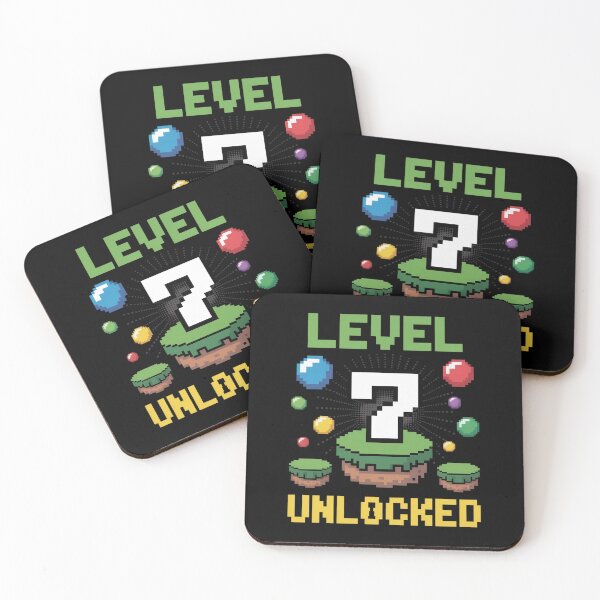 Item preview, Level 7 Unlocked Pixel Gamer 7th Birthday Gaming Boys Kids designed and sold by MinaReinger.