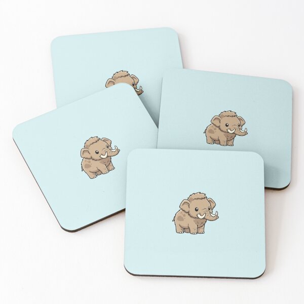 Item preview, Cute Baby Woolly Mammoth Cartoon With Big Eyes designed and sold by LightArt25.