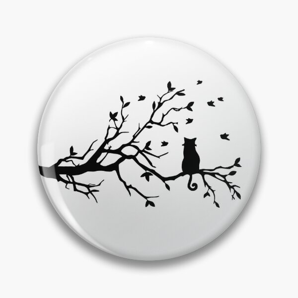 Item preview, Black Cat In a Tree designed and sold by Ashley Hammann.