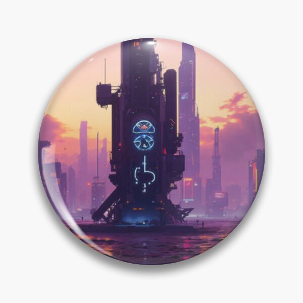 Item preview, Neon Downtown Sunset Reflection designed and sold by jrsloa.