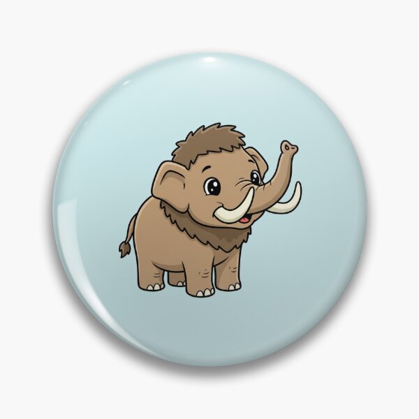 Item preview, Cute Baby Woolly Mammoth Cartoon With Big Eyes designed and sold by LightArt25.