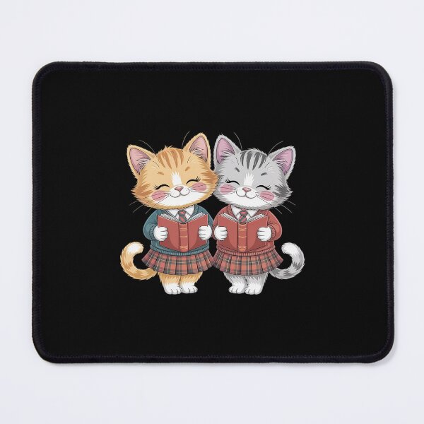 Item preview, Cheerful Whimsical Orange Kitties Reading Burns Night Poems designed and sold by ticlitule.
