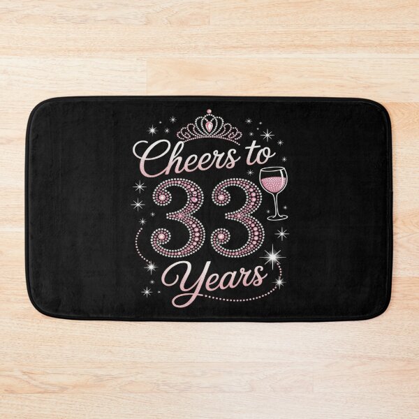 Item preview, Cheers To 33 Years Old 33th Birthday Queen Drink Wine Party designed and sold by ticlitule.