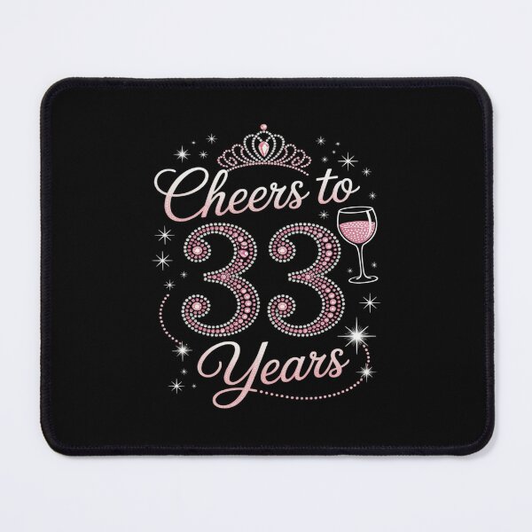 Item preview, Cheers To 33 Years Old 33th Birthday Queen Drink Wine Party designed and sold by ticlitule.