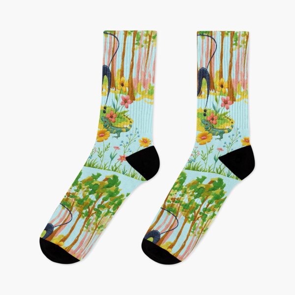 Item preview, Cat Hunting Iguana in The Garden designed and sold by Ciervo Primavera.