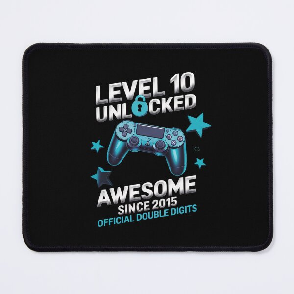 Item preview, Level 10 Unlocked Awesome Since 2015 10th Birthday Gaming designed and sold by RayArmstrong.