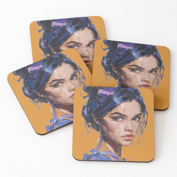 Item preview, Violet Impasto Muse designed and sold by ArgentoArt.