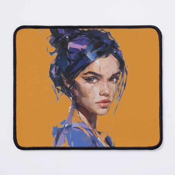 Item preview, Violet Impasto Muse designed and sold by ArgentoArt.