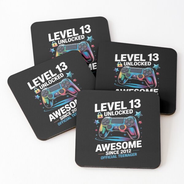 Item preview, Level 13 Unlocked Awesome Since 2012 13th Birthday Gaming designed and sold by khorbiasieno.