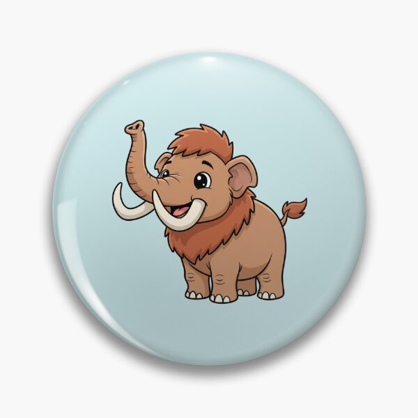 Item preview, Cute Baby Woolly Mammoth Cartoon With Big Eyes designed and sold by LightArt25.