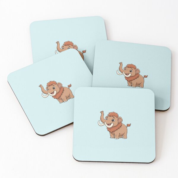 Item preview, Cute Baby Woolly Mammoth Cartoon With Big Eyes designed and sold by LightArt25.