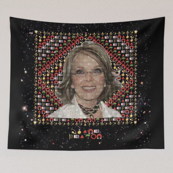 Item preview, Diane Keaton Emoji Emblems | Iconic Hollywood Legend Emojified | Timeless Emoji Art Tribute designed and sold by Emoji Emblems.
