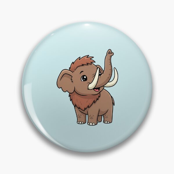 Item preview, Cute Baby Woolly Mammoth Cartoon With Big Eyes designed and sold by LightArt25.